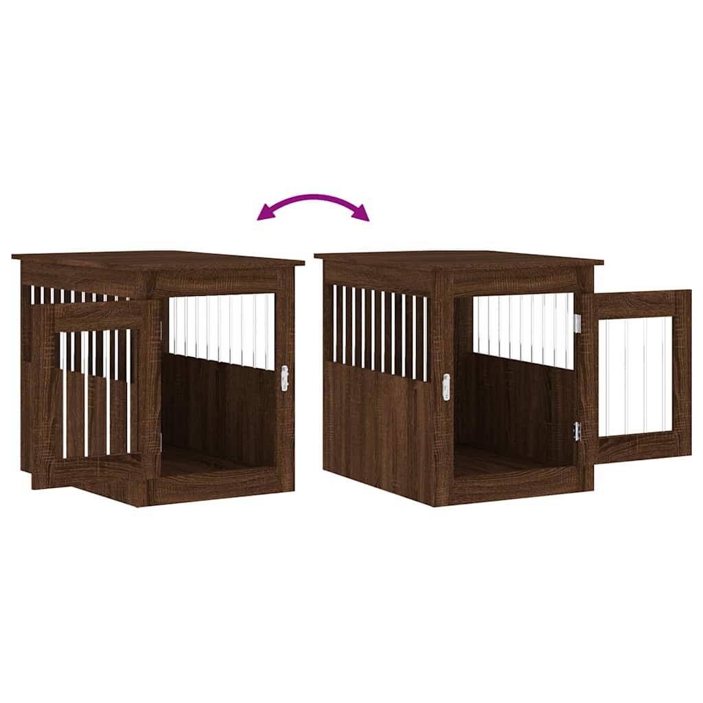 Niche plastique bois et acier marron 55 x 75 x 65 cm - Prolenta premium p365.0 - Image 10