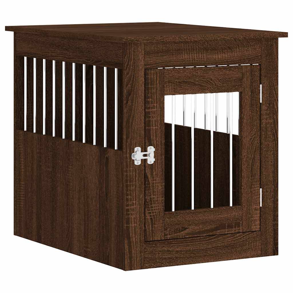Niche plastique bois et acier marron  55 x 75 x 65 cm  - Prolenta premium p365.0 - Image 1