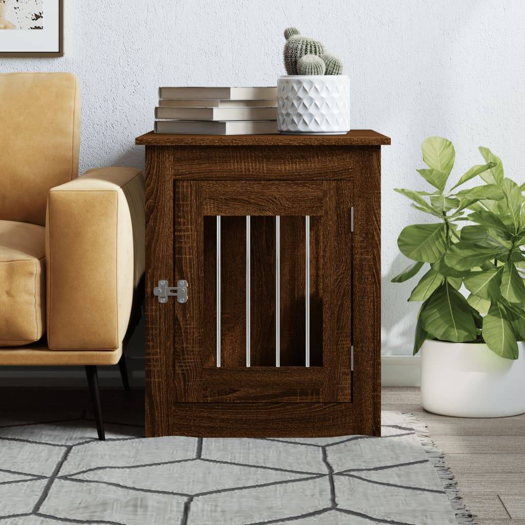 Niche plastique bois et acier marron  55 x 75 x 65 cm  - Prolenta premium p365.0 - Image 3