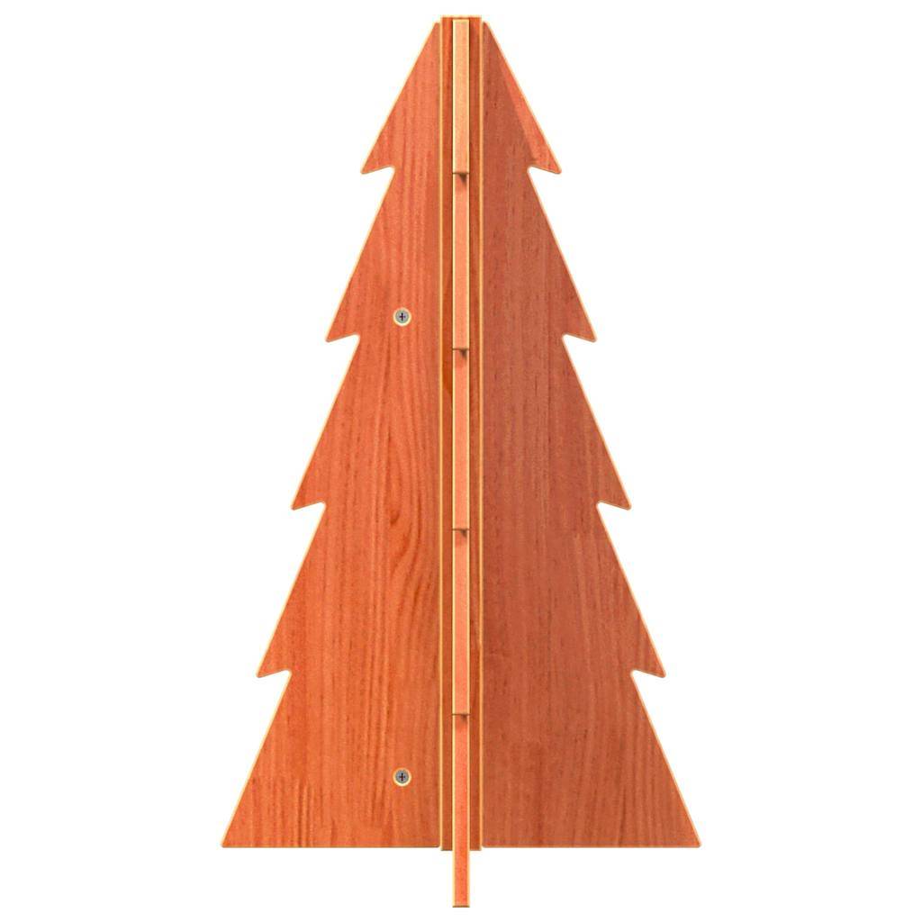 Sapin de Noël en Bois Brun Rustique Décoration Chalet Intérieur 69,5 cm – ComfortXL Outdoor Living - Image 3