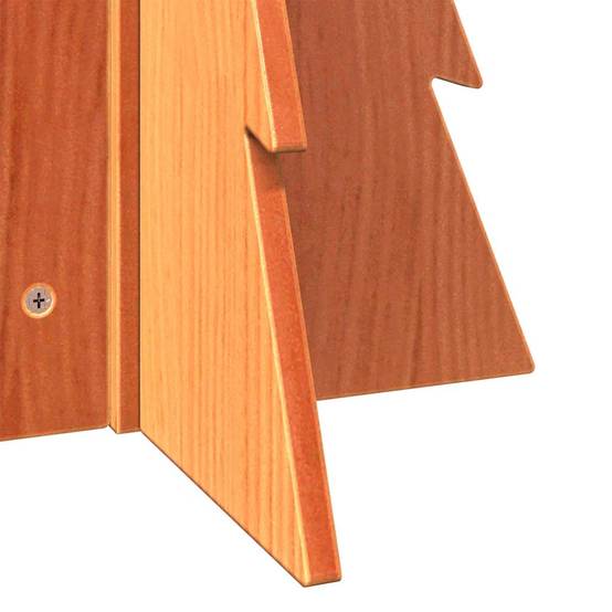 Sapin de Noël en Bois Brun Rustique Décoration Chalet Intérieur 69,5 cm – ComfortXL Outdoor Living - Image 6