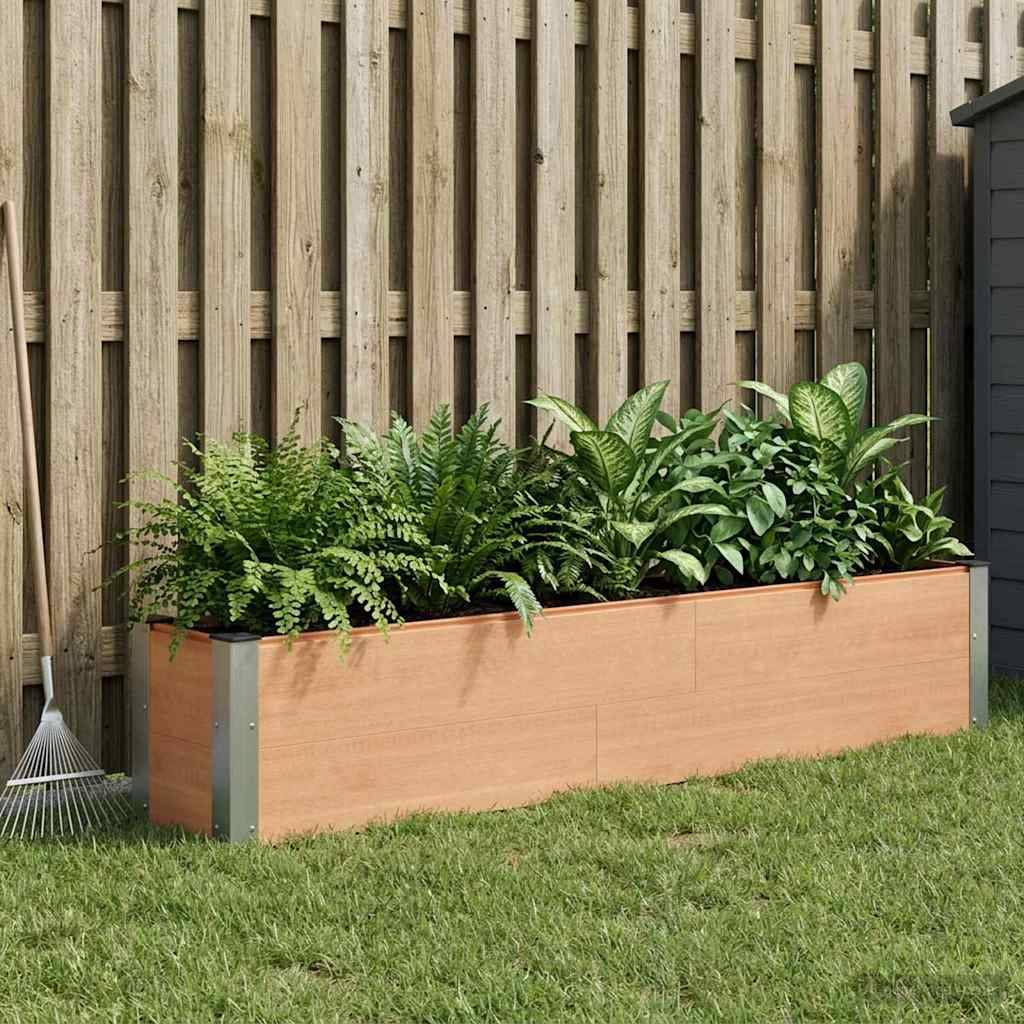 Prolenta Premium - Jardinière aluminium marron 200 x 30 x 36 cm - Prolenta premium p372.2 - Image 1