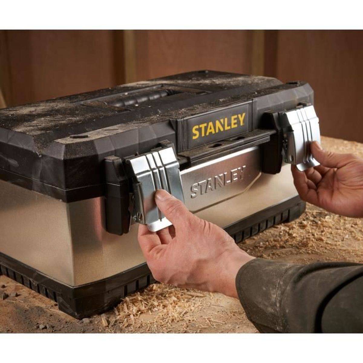 stanley - Stanley Boîte à Outils Galvanisée Bg Robuste, Bi-matière Et Galvanisée Pour Durer - Stanley - Image 7