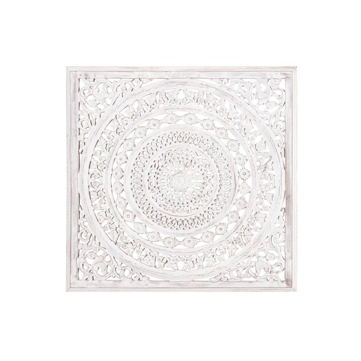 Aubry Gaspard - Décoration murale sculptée medium blanchi - Imagen 1