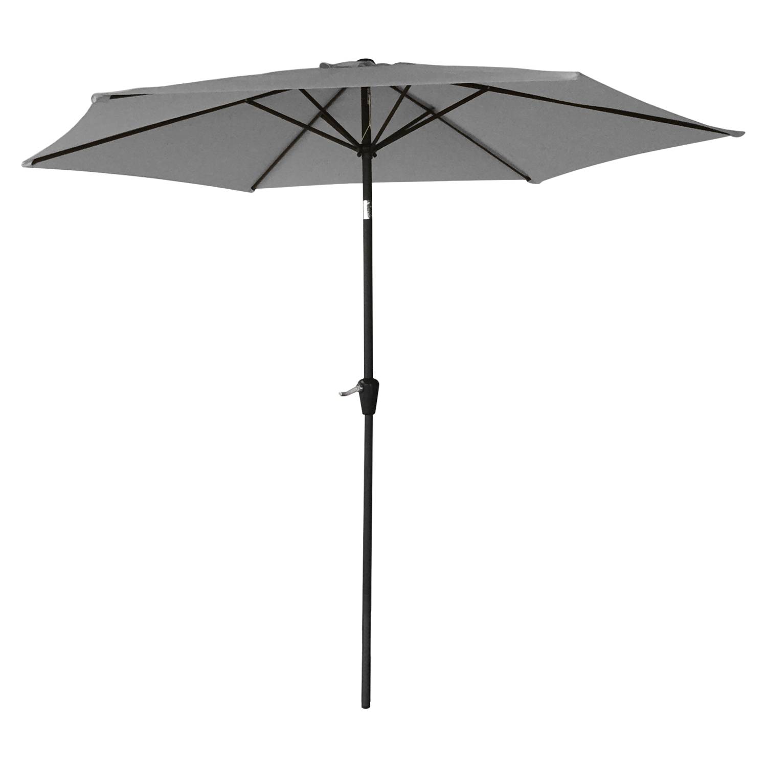 Happy Garden - Toile pour parasol droit HAPUNA rond 2,70m de diamètre gris - HAPPY GARDEN - Image 3
