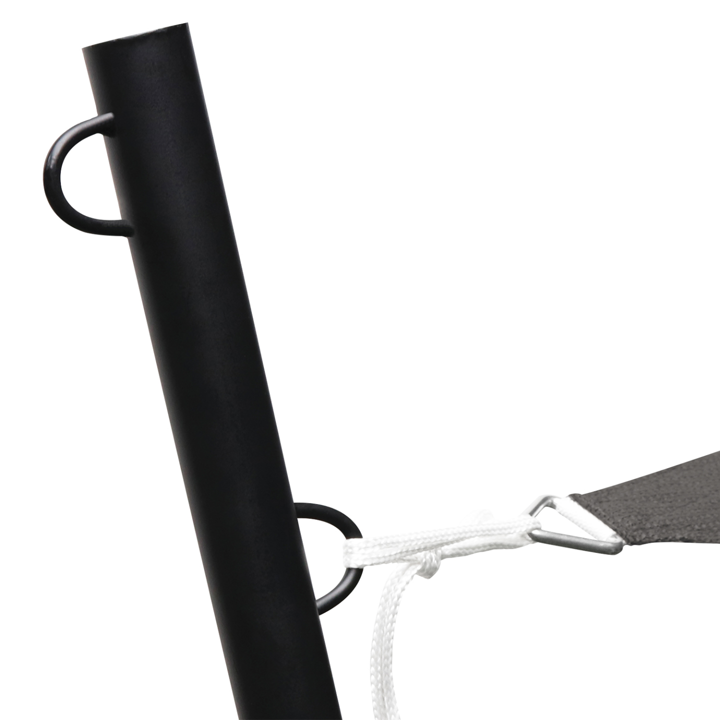 Mât de fixation pour voile d'ombrage H. 220 CM poteau et base acier - Image 4