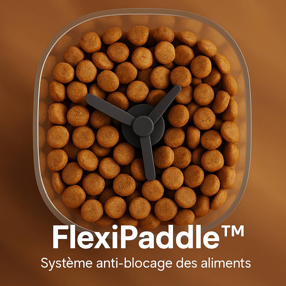 Distributeur de croquettes et fontaine pour chat et petit chien Eziclean® Nutribot Cam+ Max (2L/4L) - Image 3