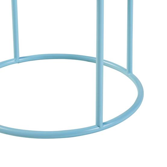 Helloshop26 - Porte-plantes style intemportel support 32 x 20 cm bleu clair - Image 5