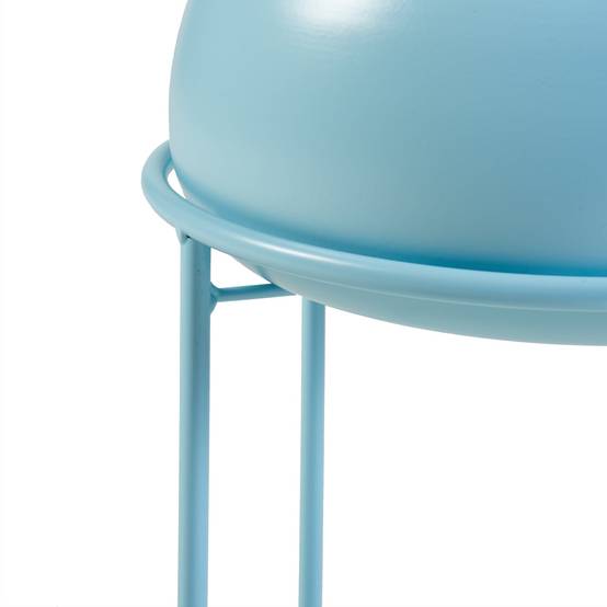 Helloshop26 - Porte-plantes style intemportel support 32 x 20 cm bleu clair - Image 4