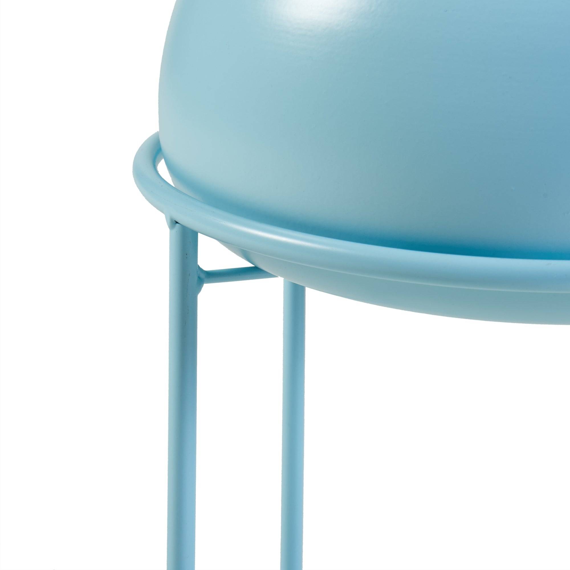 Helloshop26 - Porte-plantes style intemportel support 32 x 20 cm bleu clair - Image 4