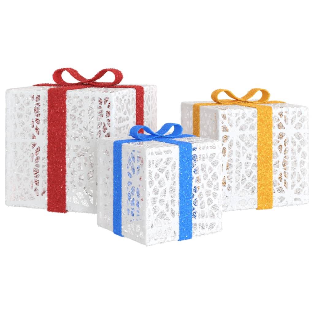 Boîtes de Noël - Décoration Pour Noël lumineuses 3 pcs 64 LED blanc chaud-JU11972 - Image 4