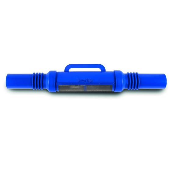 Filtre d'eau de pluie en ligne devafilter 110 avec anneaux d'encrage - Image 1