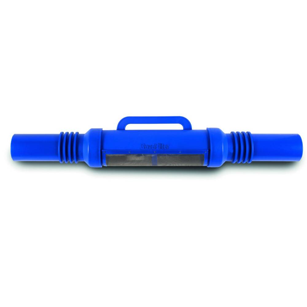 Filtre d'eau de pluie en ligne devafilter 110 avec anneaux d'encrage - Image 1