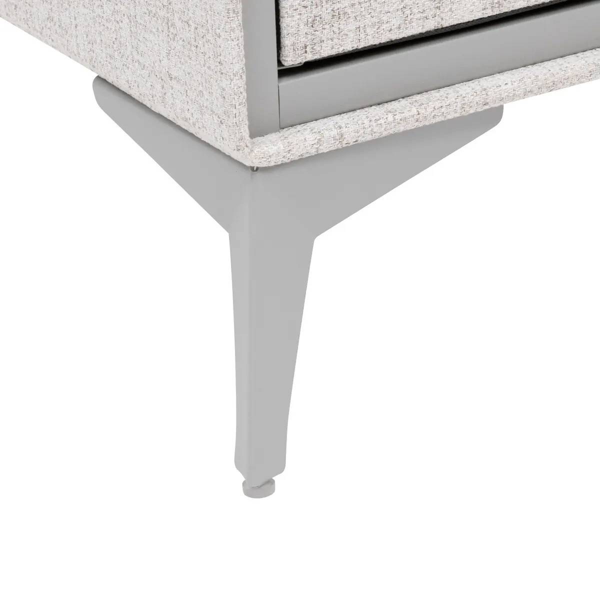Commode 6 Tiroirs Paniers "Granite" 104cm Gris - Image 7