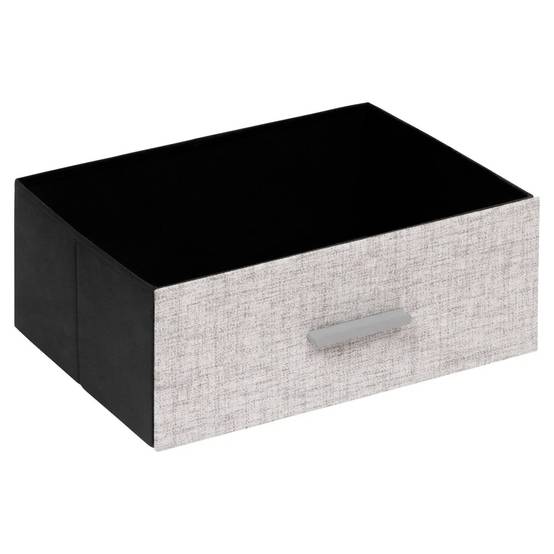 Commode 6 Tiroirs Paniers "Granite" 104cm Gris - Image 3