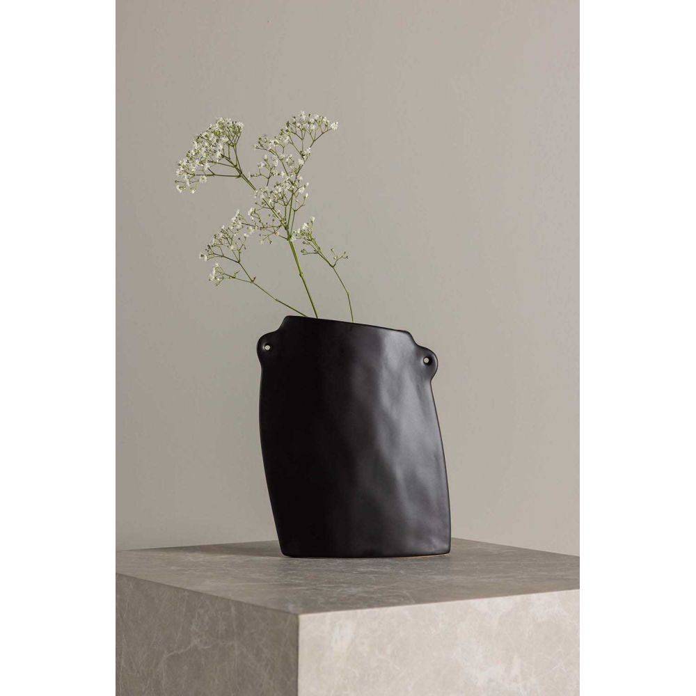 Venture Home - Vase en grès Hie Noir - Image 2