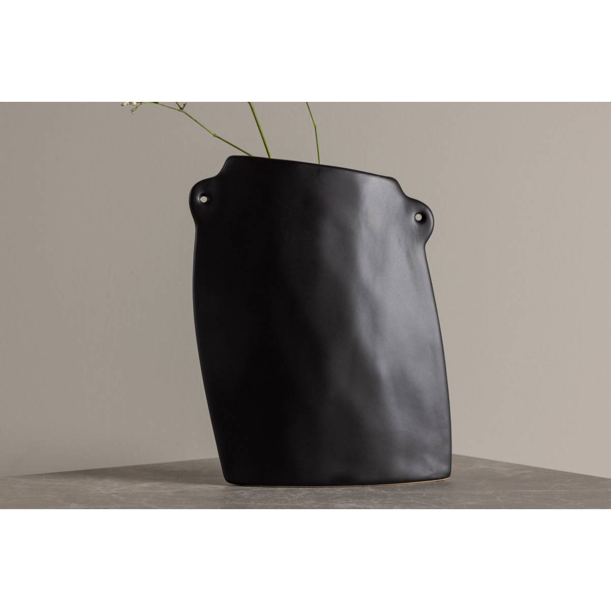 Venture Home - Vase en grès Hie Noir - Image 5