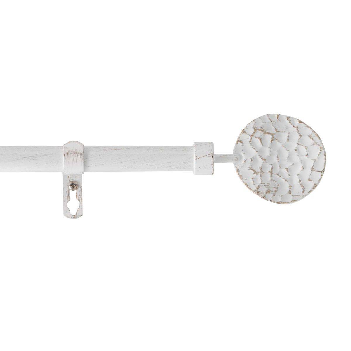 Kit Tringle Déco Extensible "Bullette" 120-210cm Blanc - Image 1