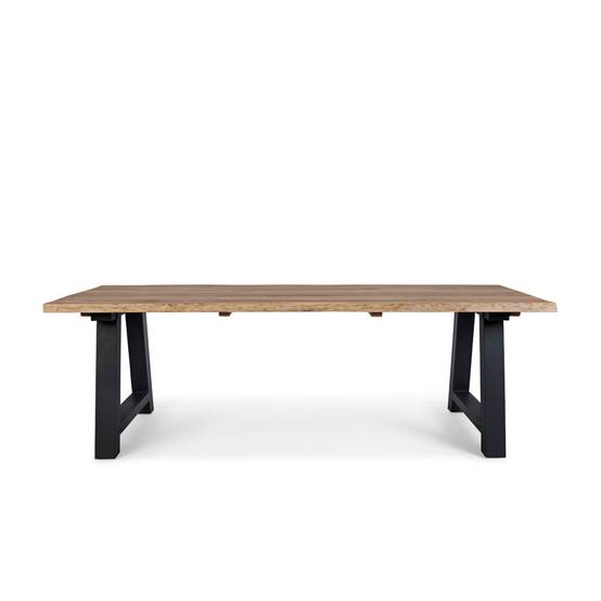 Autre - Table de jardin en teck et métal anthracite L240 10 places - MATALA - Image 1