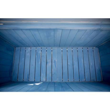 Coffre de rangement en bois bleu 0,70 m² - Imagen 6