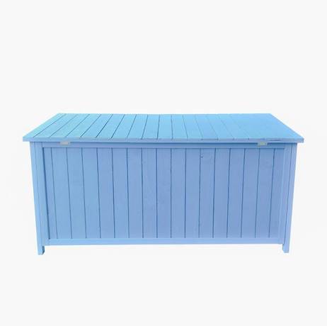 Coffre de rangement en bois bleu 0,70 m² - Imagen 1