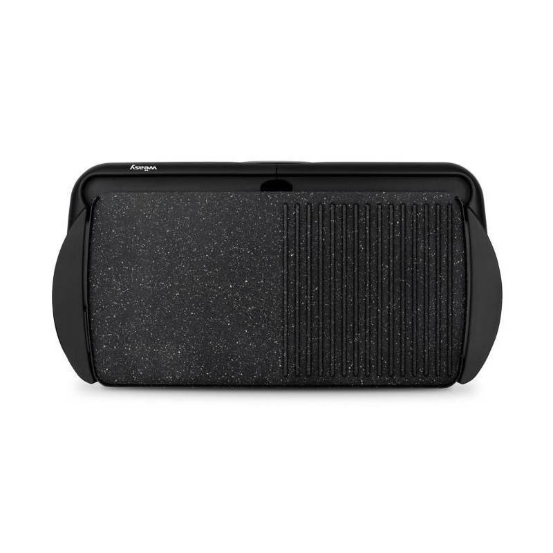 Weasy Sto52 Plancha éléctrique 2000w - Plaque Effet Pierre - 52x27cm - Température Réglable - Revetement Anti-adhésif - Bac - Imagen 3