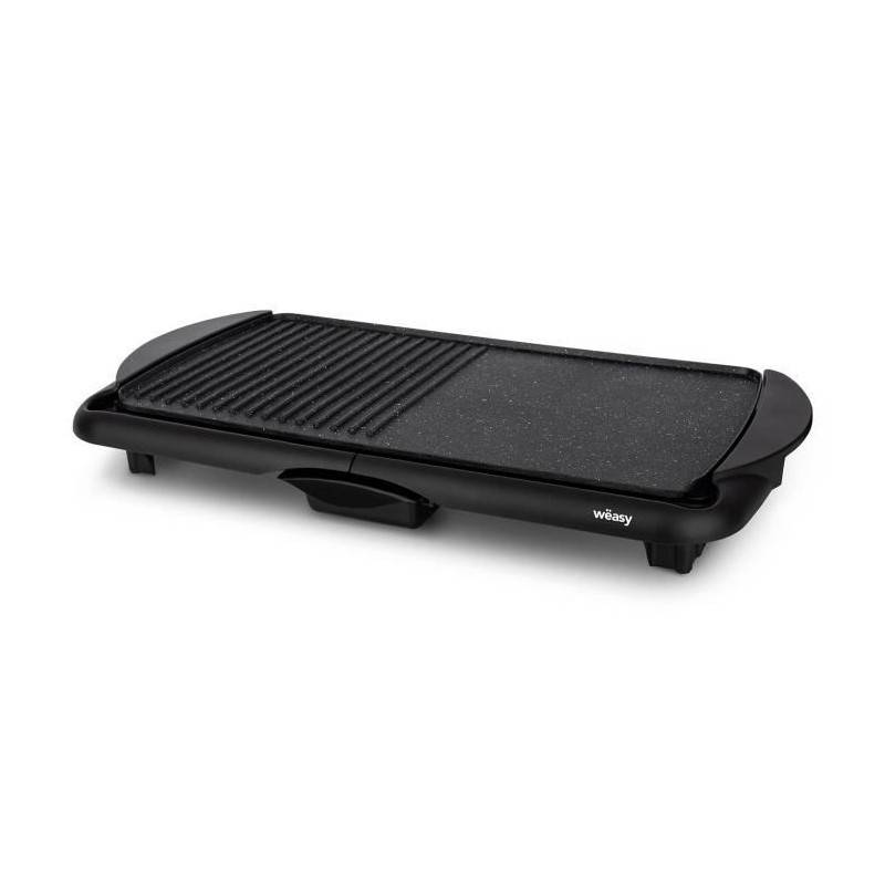 Weasy Sto52 Plancha éléctrique 2000w - Plaque Effet Pierre - 52x27cm - Température Réglable - Revetement Anti-adhésif - Bac - Imagen 2