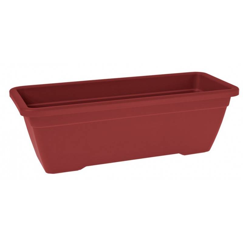 Artevasi - Jardinière Venezia Plastique Rouge Foncé 50 cm - ARTEVASI