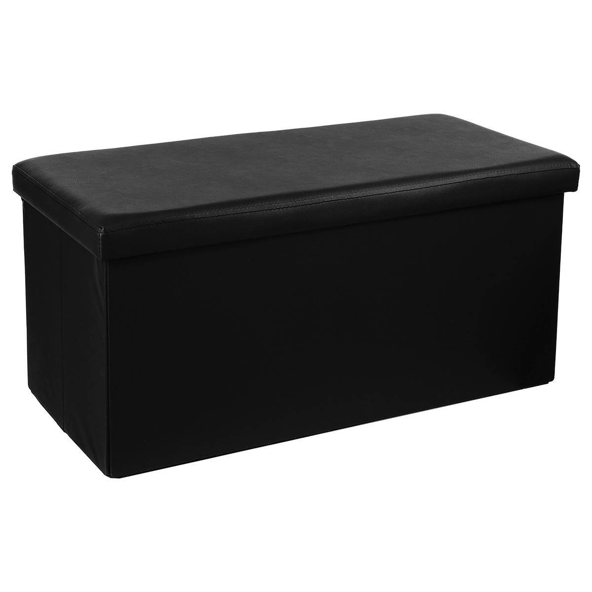 Atmosphera - Pouf pliant double noir - Atmosphera Créateur d'intérieur - Imagen 1