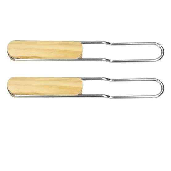 Grille barbecue inox rectangulaire 54x34 cm avec poignées amovibles robuste et antirouille adaptée aux cheminées barbecues, foyers et braseros BBQ - Image 6