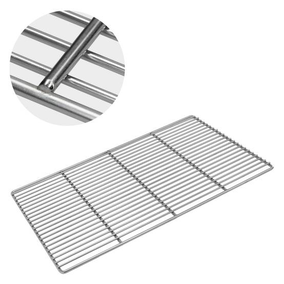 Grille barbecue inox rectangulaire 54x34 cm avec poignées amovibles robuste et antirouille adaptée aux cheminées barbecues, foyers et braseros BBQ - Image 4
