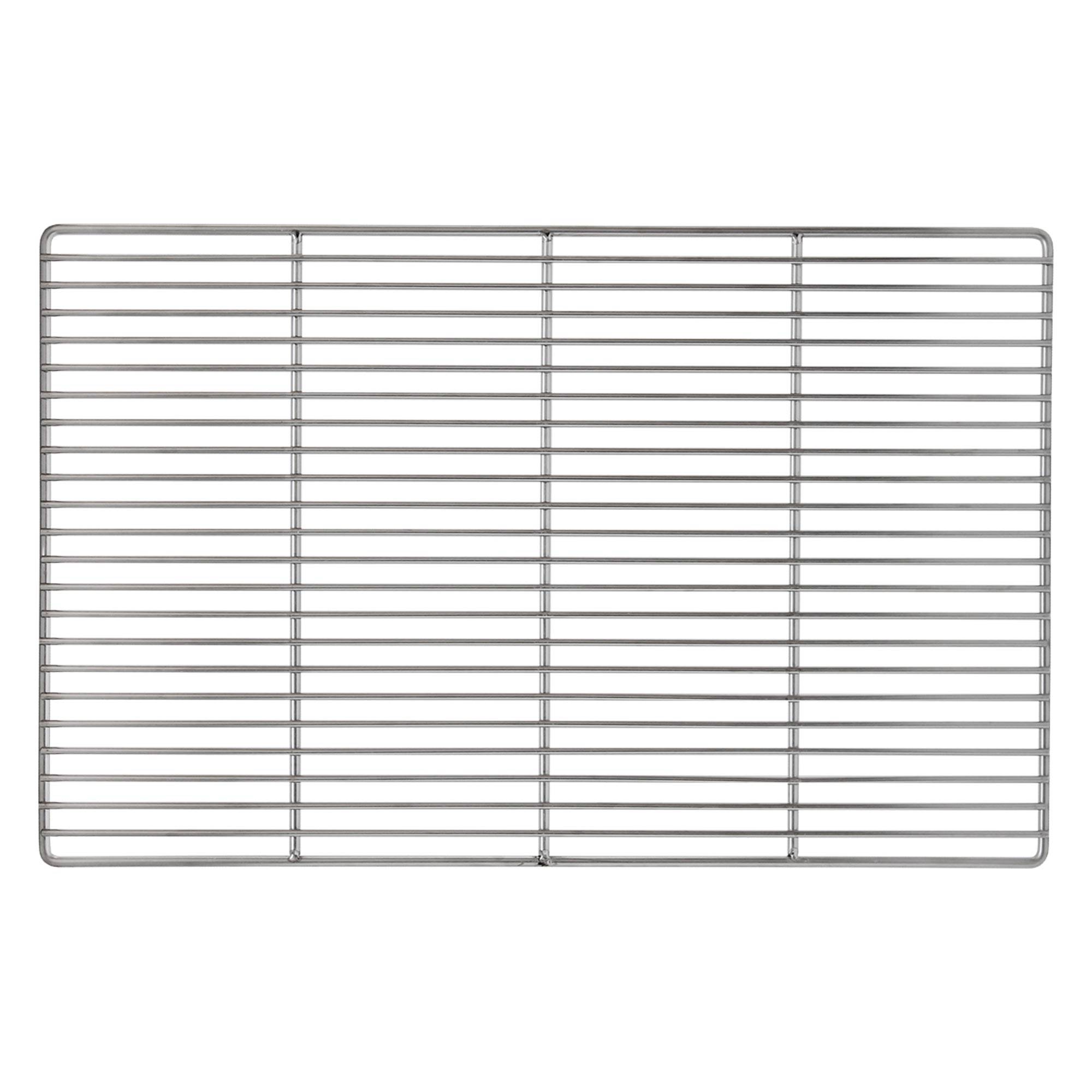 Grille barbecue inox rectangulaire 54x34 cm avec poignées amovibles robuste et antirouille adaptée aux cheminées barbecues, foyers et braseros BBQ - Image 3