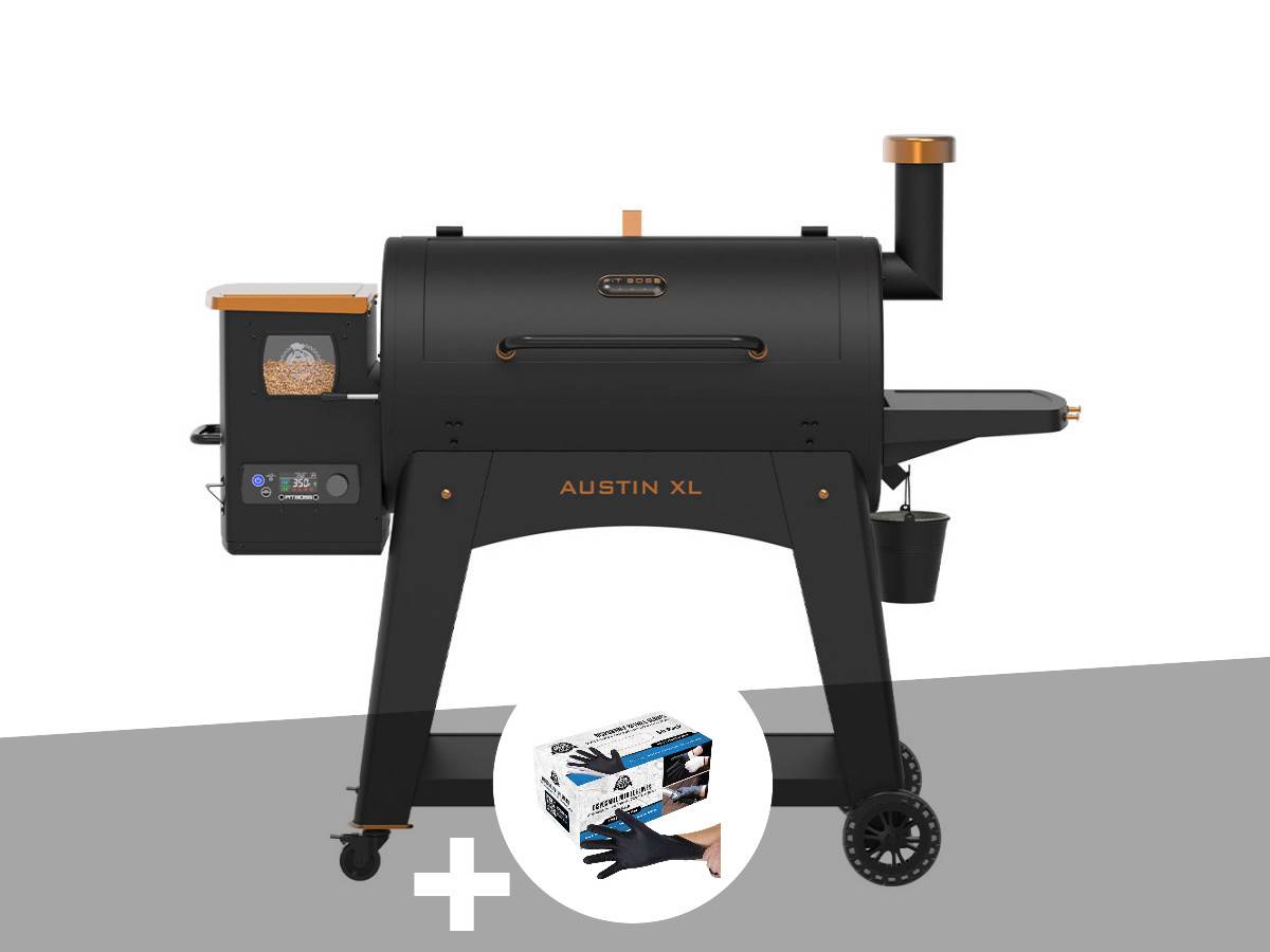 Pit Boss - Barbecue à pellets Onyx Augustin XL 1000 + 50 gants alimentaire - Pit Boss