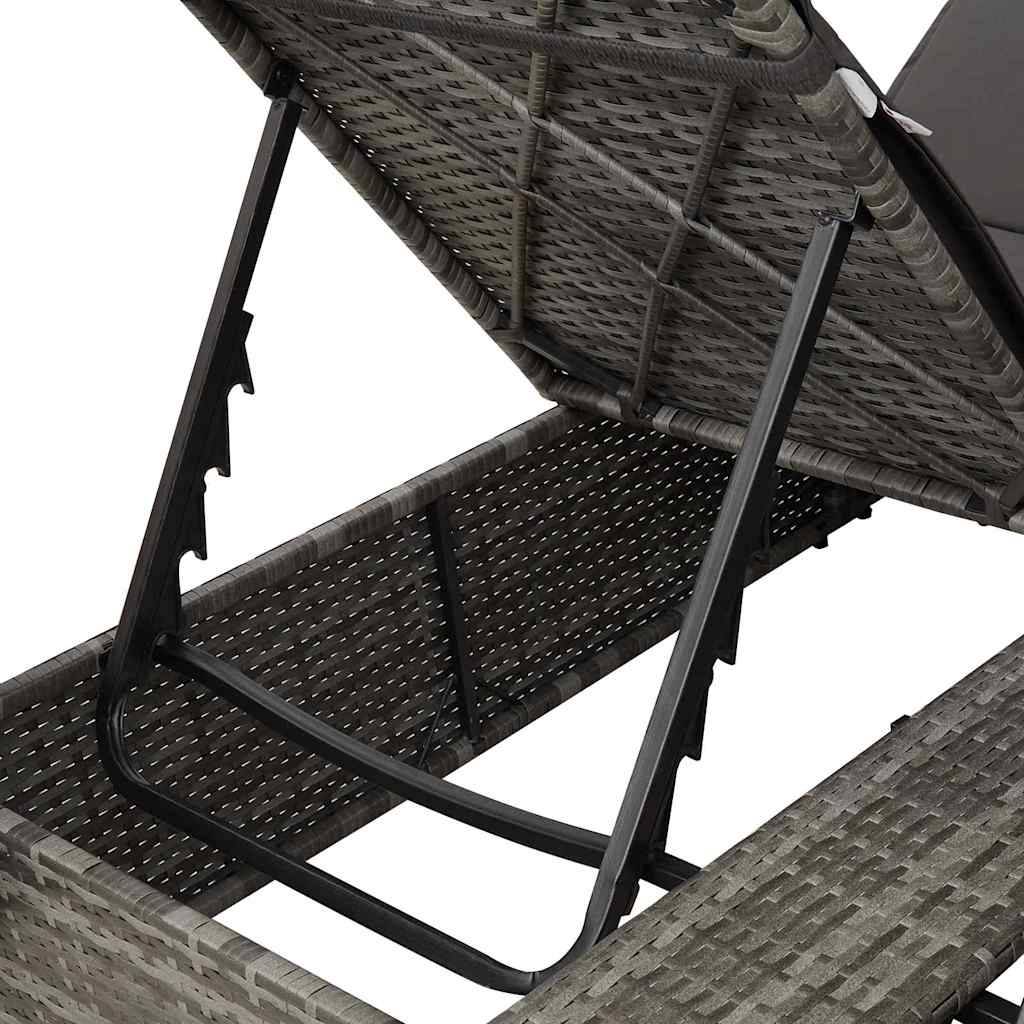 Vidaxl - Transat double Gris polyrotin vidaXL 3376129 - Image 10