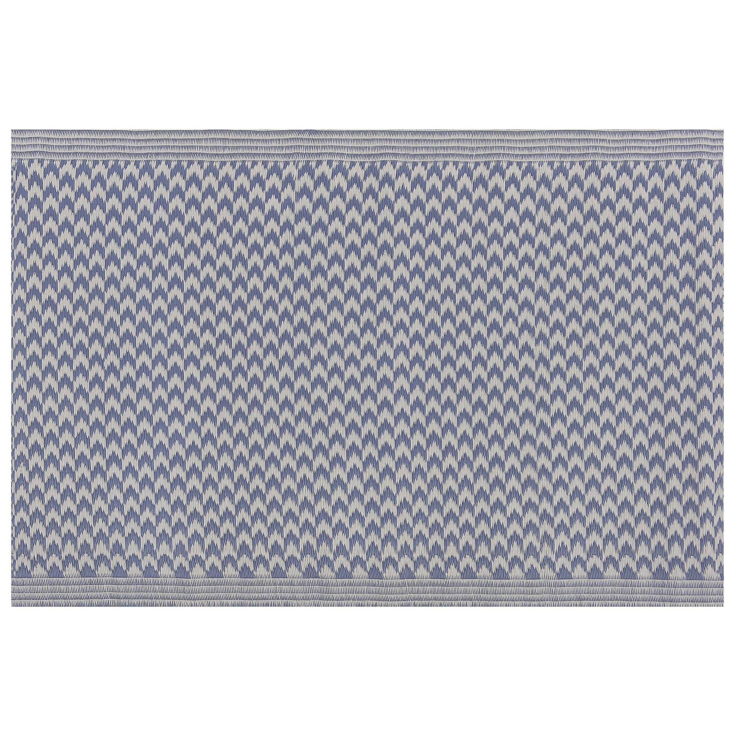 Beliani - Tapis d'extérieur Polypropylène Bleu MANGO Beliani - Imagen 1