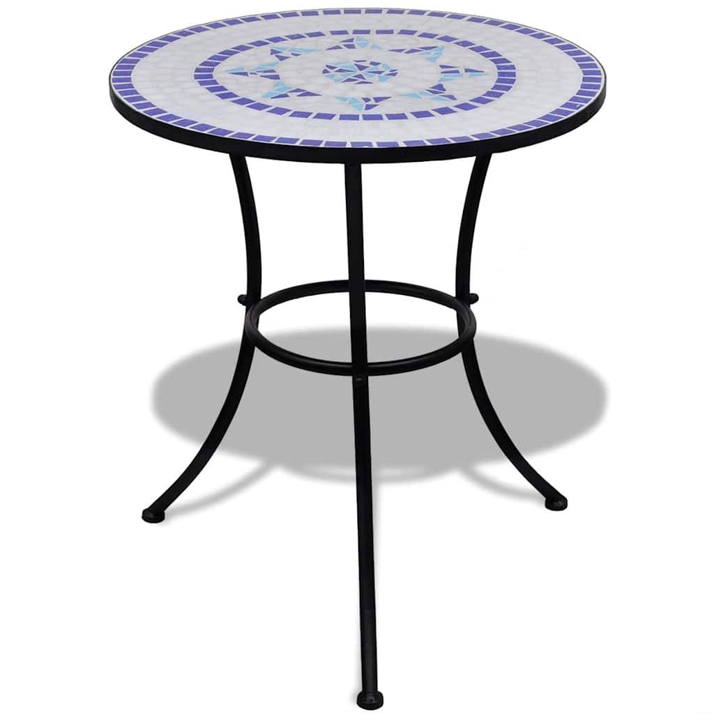 Vidaxl - Ensemble de bistro 3 pcs Carreaux céramiques Bleu et blanc vidaXL 271771 - Imagen 2