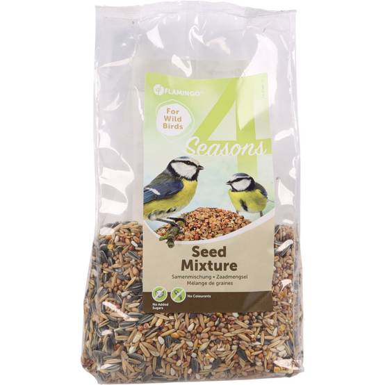 Mélange de graines toutes saisons pour oiseaux sac de 1 kg - Image 1