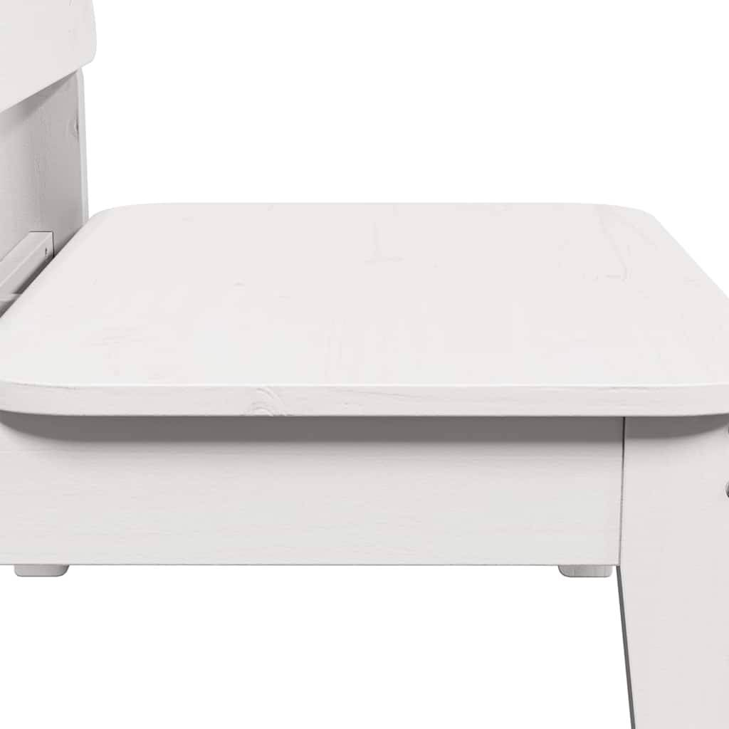 Vidaxl - Chaise de jardin blanc 60x52,5x72 cm bois de pin massif vidaXL 859318 - Image 4