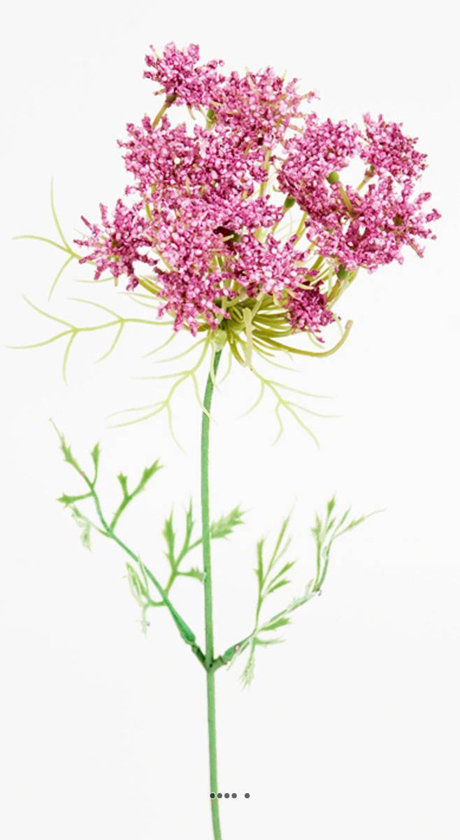 Artificielles - Carotte sauvage artificielle en tige H 45 cm idéale pour bouquet Rose - couleur: Rose 715 - Imagen 2
