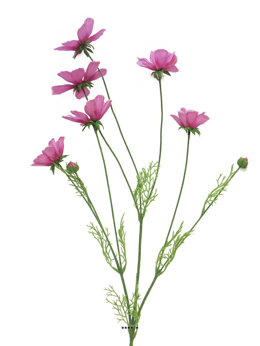 Artificielles - Cosmos artificiel en tige, H 92 cm Rose soutenu - BEST - couleur: Rose soutenu - Imagen 3