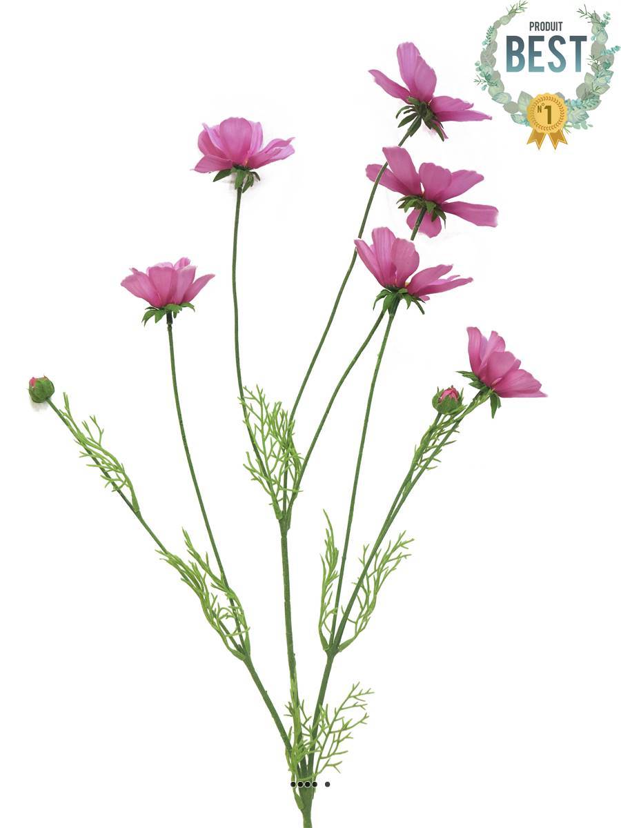 Artificielles - Cosmos artificiel en tige, H 92 cm Rose soutenu - BEST - couleur: Rose soutenu - Imagen 1