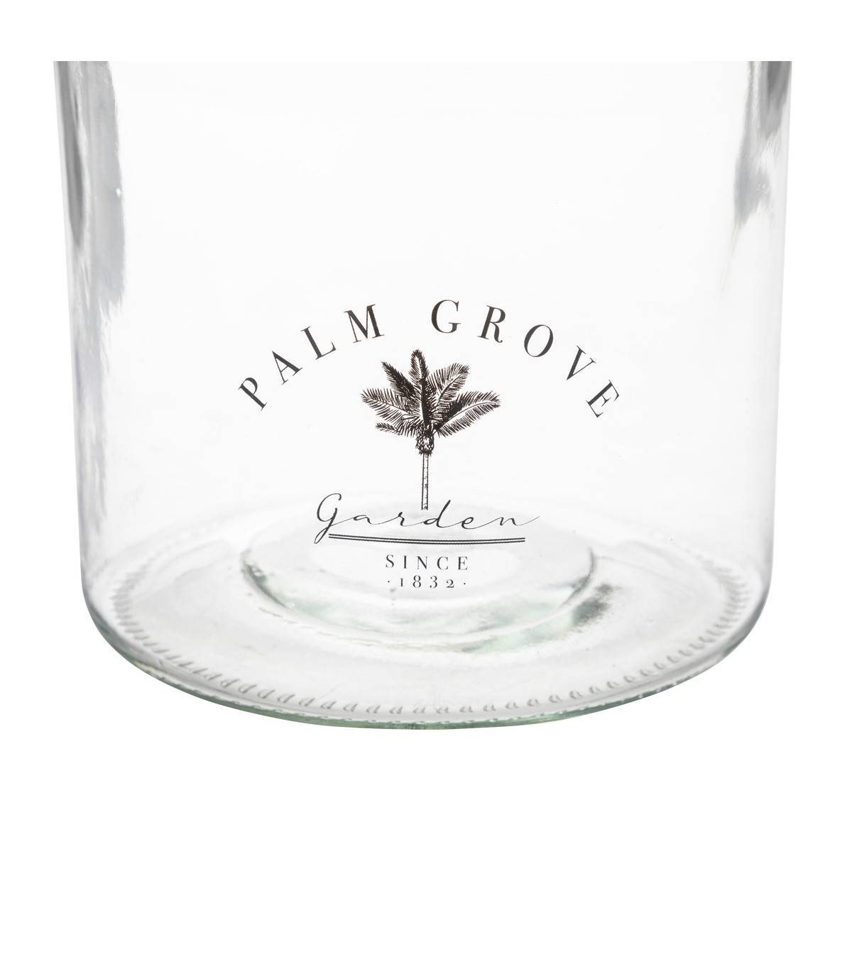 Vase Bocal en Verre transparent et Jute H 25 cm - Imagen 4