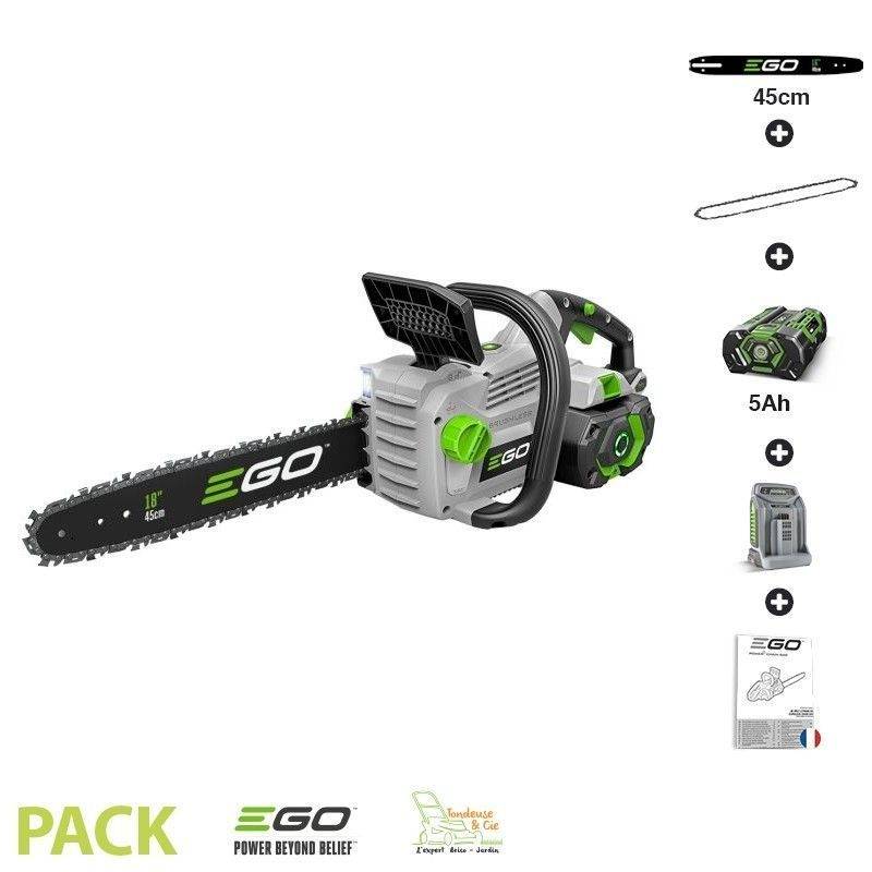 Ego Power + - Pack tronconneuse sans fil avec batterie et chargeur guide Oregon 45 cm Ego Power CS1800E - Imagen 1
