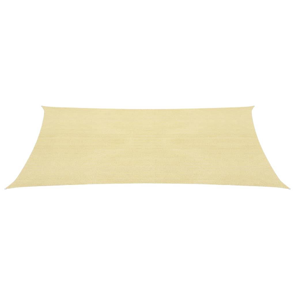 Helloshop26 - Voile d'ombrage 160 g/m² 5 x 5 m pehd beige - Imagen 2