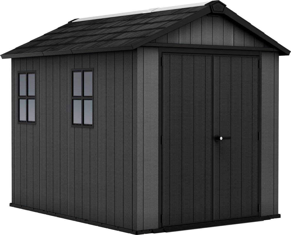 Keter - Abri de jardin Newton Plus 759 - 5,7 m² - Gris Aspect bois - KETER - Image 1