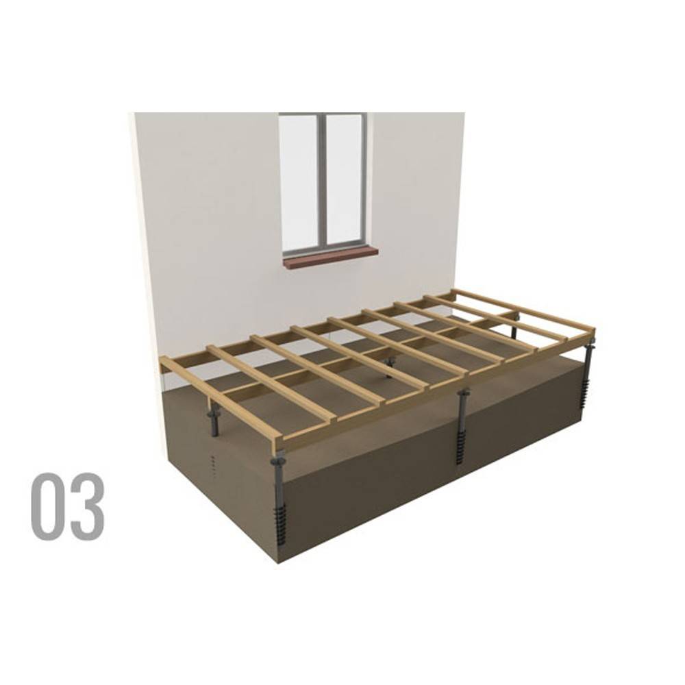 Decklinea - Vis de Fondation SPIRAL - Pour Terrasse Bois - Hauteur : 120cm - Equerre en L fournis - Fixation - Facile à Monter - Imagen 9