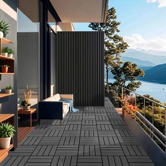Carreaux clic WPC HOME DELUXE BAVARO - anthracite - Image 2