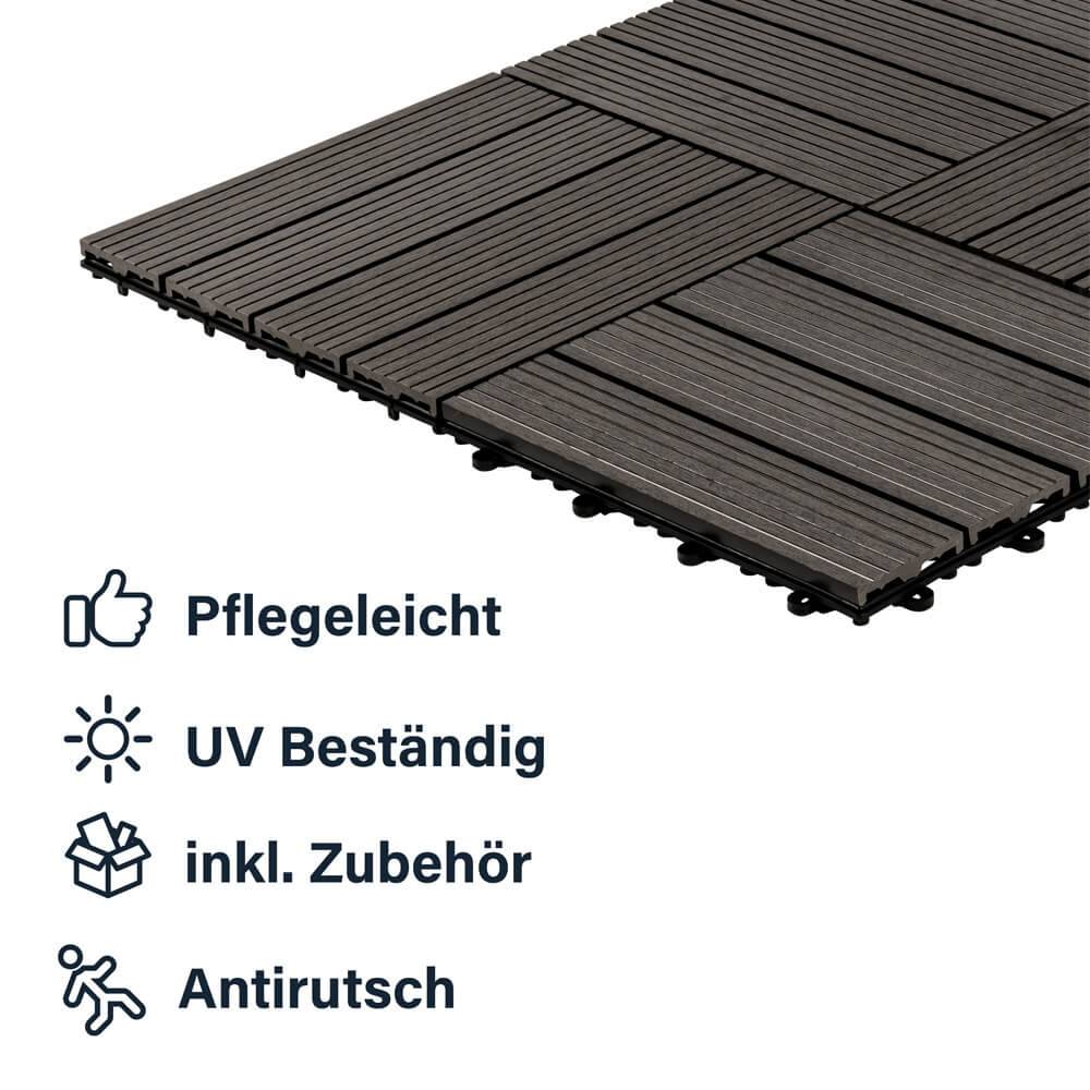 Carreaux clic WPC HOME DELUXE BAVARO - anthracite - Image 5