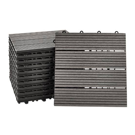 Carreaux clic WPC HOME DELUXE BAVARO - anthracite - Image 4