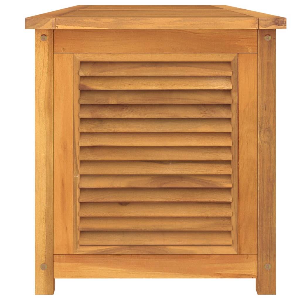 Helloshop26 - Boîte de rangement jardin et sac 175 x 50 x 53 cm bois massif teck - Imagen 4